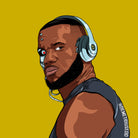 lebronjames by Ed Demetrius on GIANT ART - black digital drawing