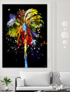 Palm Tree by Daniel Janda on GIANT ART - black mixed media