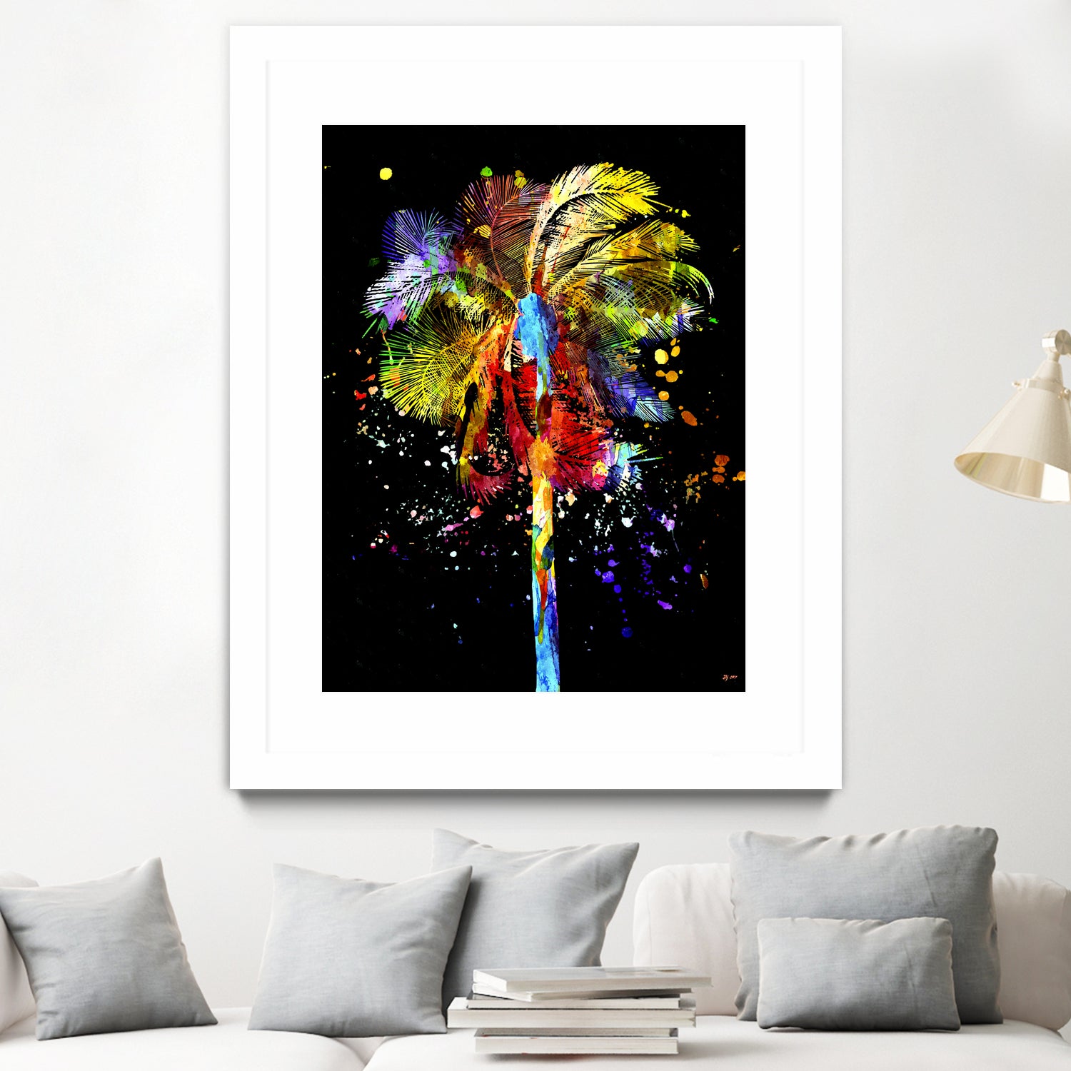 Palm Tree by Daniel Janda on GIANT ART - black mixed media