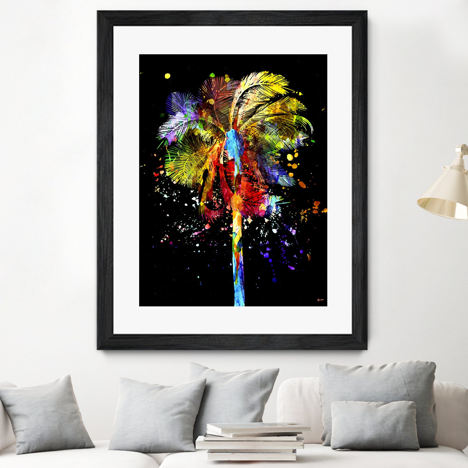 Palm Tree by Daniel Janda on GIANT ART - black mixed media