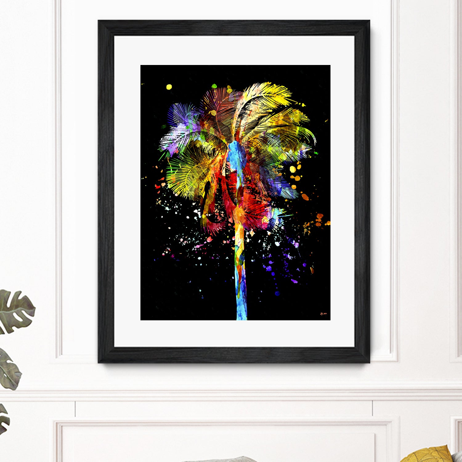 Palm Tree by Daniel Janda on GIANT ART - black mixed media