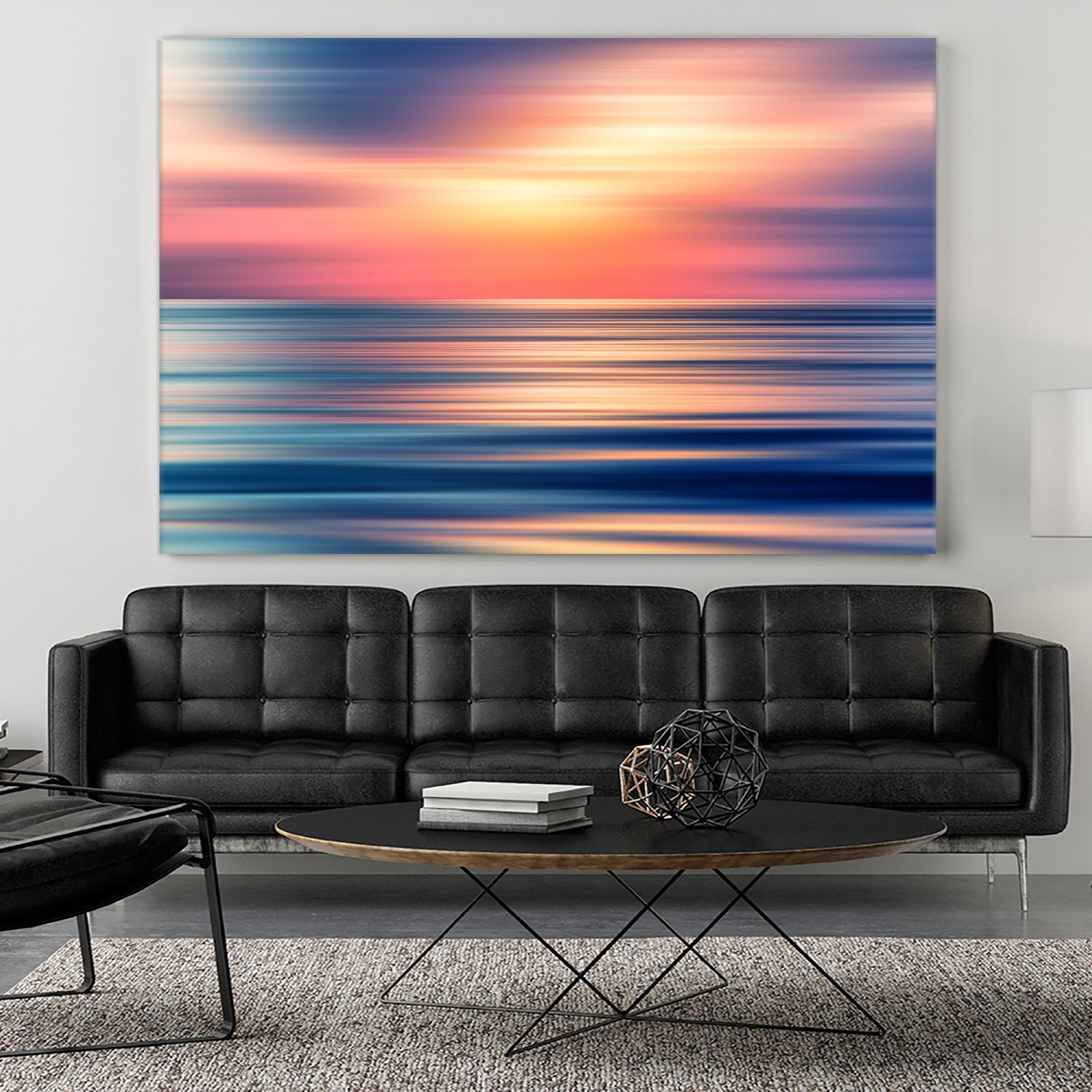 Abstract Sunset II by Tenyo Marchev on GIANT ART - orange processing/programming