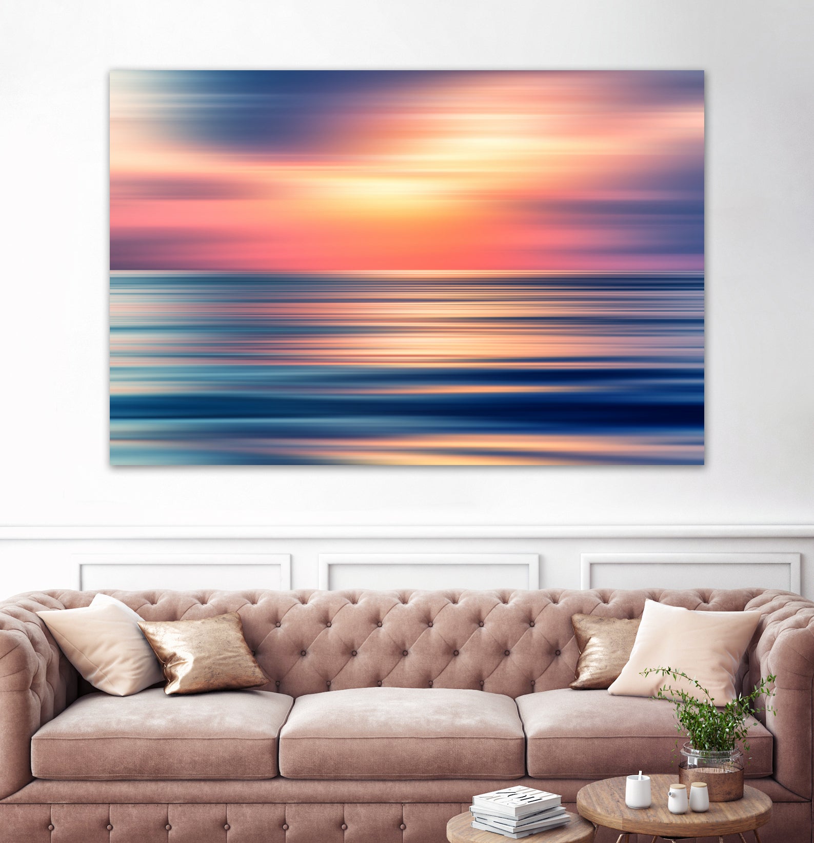 Abstract Sunset II by Tenyo Marchev on GIANT ART - orange processing/programming