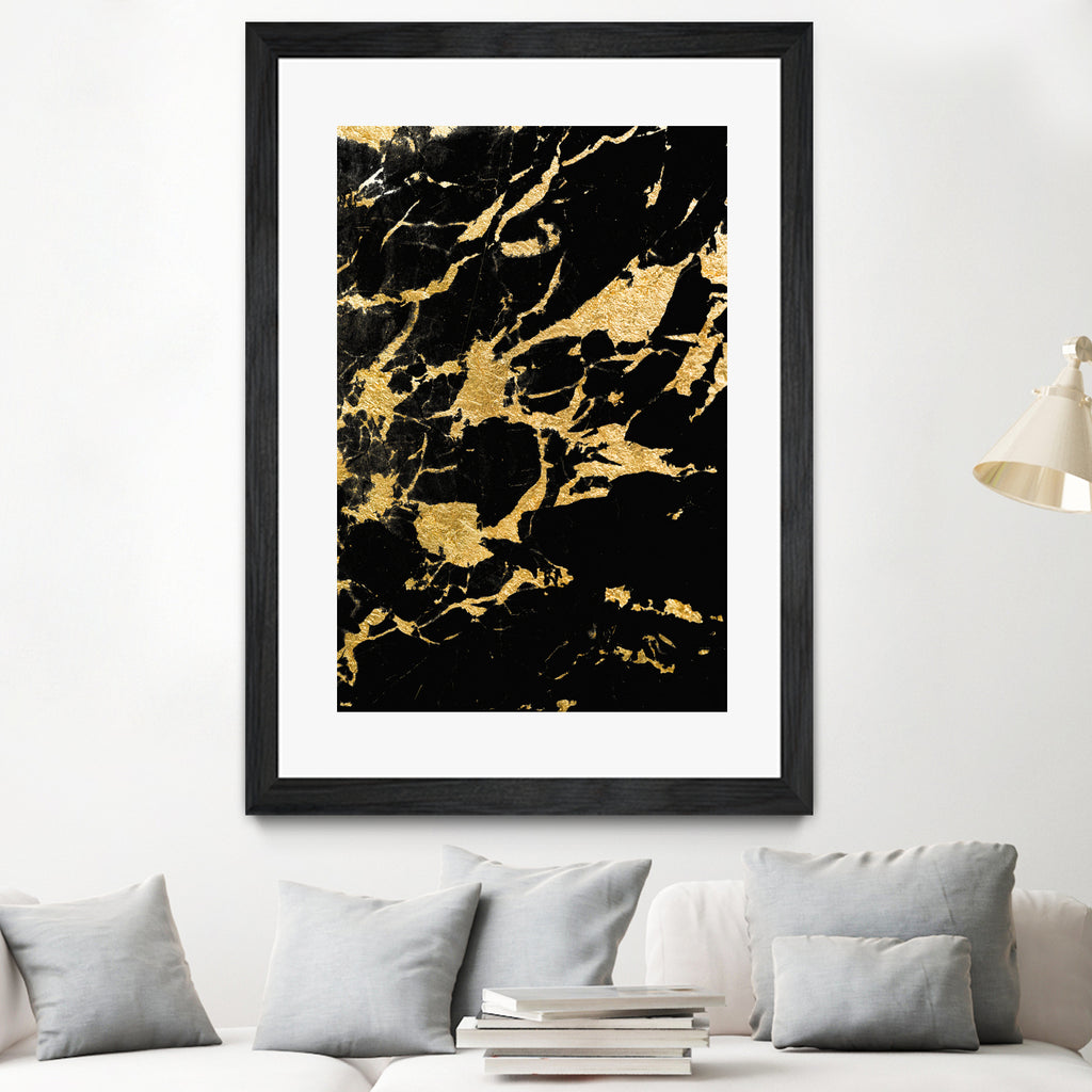 Black Marble Gold Glam #2 #decor #art by Anita & Bella Jantz on GIANT ART - black photo illustration