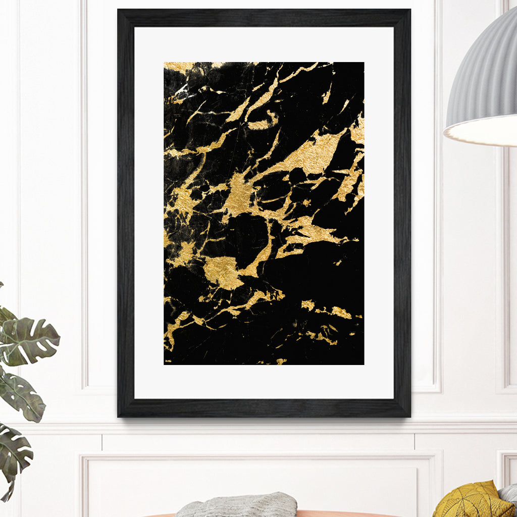 Black Marble Gold Glam #2 #decor #art by Anita & Bella Jantz on GIANT ART - black photo illustration