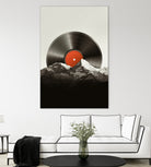 Retro vinyl record by Menelaos Trompoukis on GIANT ART - black digital painting