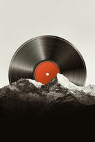 Retro vinyl record by Menelaos Trompoukis on GIANT ART - black digital painting