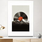 Retro vinyl record by Menelaos Trompoukis on GIANT ART - black digital painting