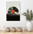 Retro vinyl record by Menelaos Trompoukis on GIANT ART - black digital painting