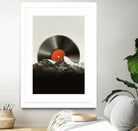 Retro vinyl record by Menelaos Trompoukis on GIANT ART - black digital painting