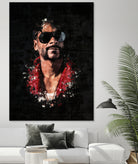 Snoop Dogg Splatter Painting by Jurijs Permanickis on GIANT ART - black digital painting