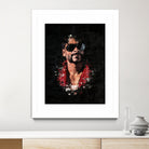 Snoop Dogg Splatter Painting by Jurijs Permanickis on GIANT ART - black digital painting