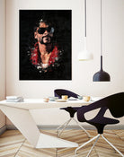 Snoop Dogg Splatter Painting by Jurijs Permanickis on GIANT ART - black digital painting