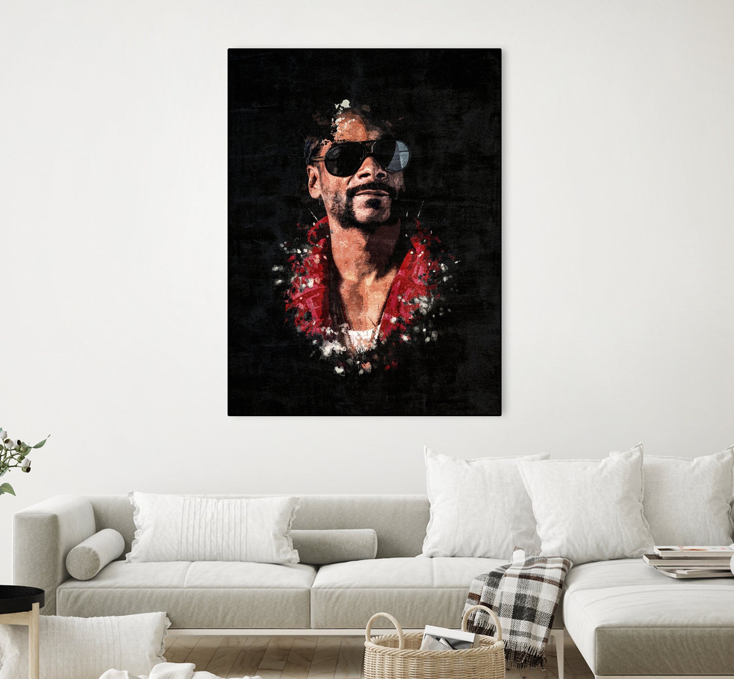 Snoop Dogg Splatter Painting by Jurijs Permanickis on GIANT ART - black digital painting