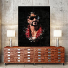 Snoop Dogg Splatter Painting by Jurijs Permanickis on GIANT ART - black digital painting