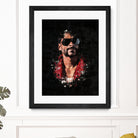 Snoop Dogg Splatter Painting by Jurijs Permanickis on GIANT ART - black digital painting