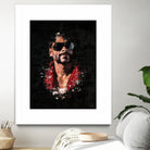 Snoop Dogg Splatter Painting by Jurijs Permanickis on GIANT ART - black digital painting