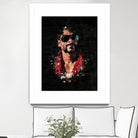 Snoop Dogg Splatter Painting by Jurijs Permanickis on GIANT ART - black digital painting