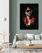 Snoop Dogg Splatter Painting by Jurijs Permanickis on GIANT ART - black digital painting