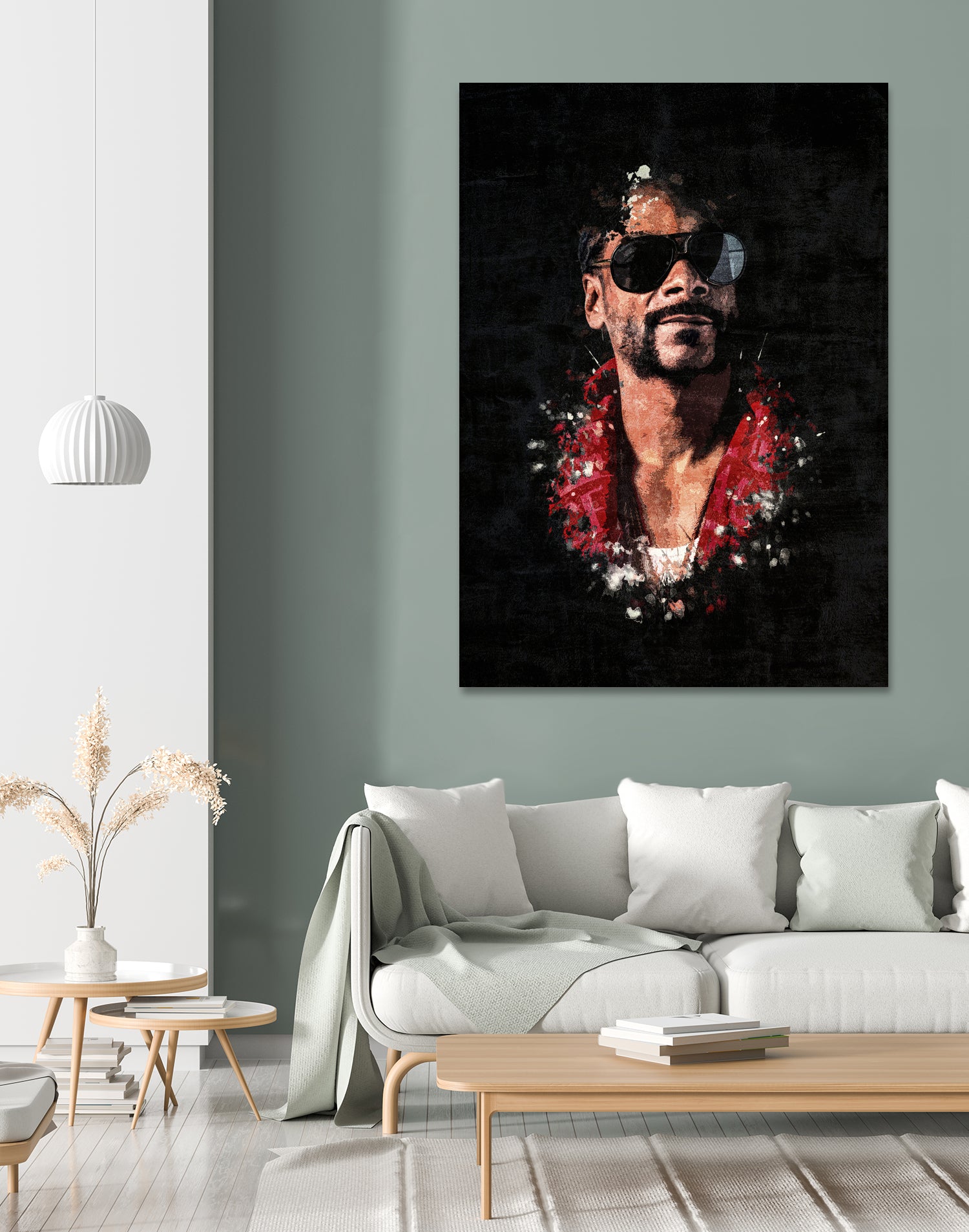 Snoop Dogg Splatter Painting by Jurijs Permanickis on GIANT ART - black digital painting
