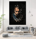 Kanye West Splatter Painting by Jurijs Permanickis on GIANT ART - black digital painting