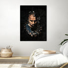 Kanye West Splatter Painting by Jurijs Permanickis on GIANT ART - black digital painting