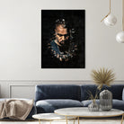 Kanye West Splatter Painting by Jurijs Permanickis on GIANT ART - black digital painting