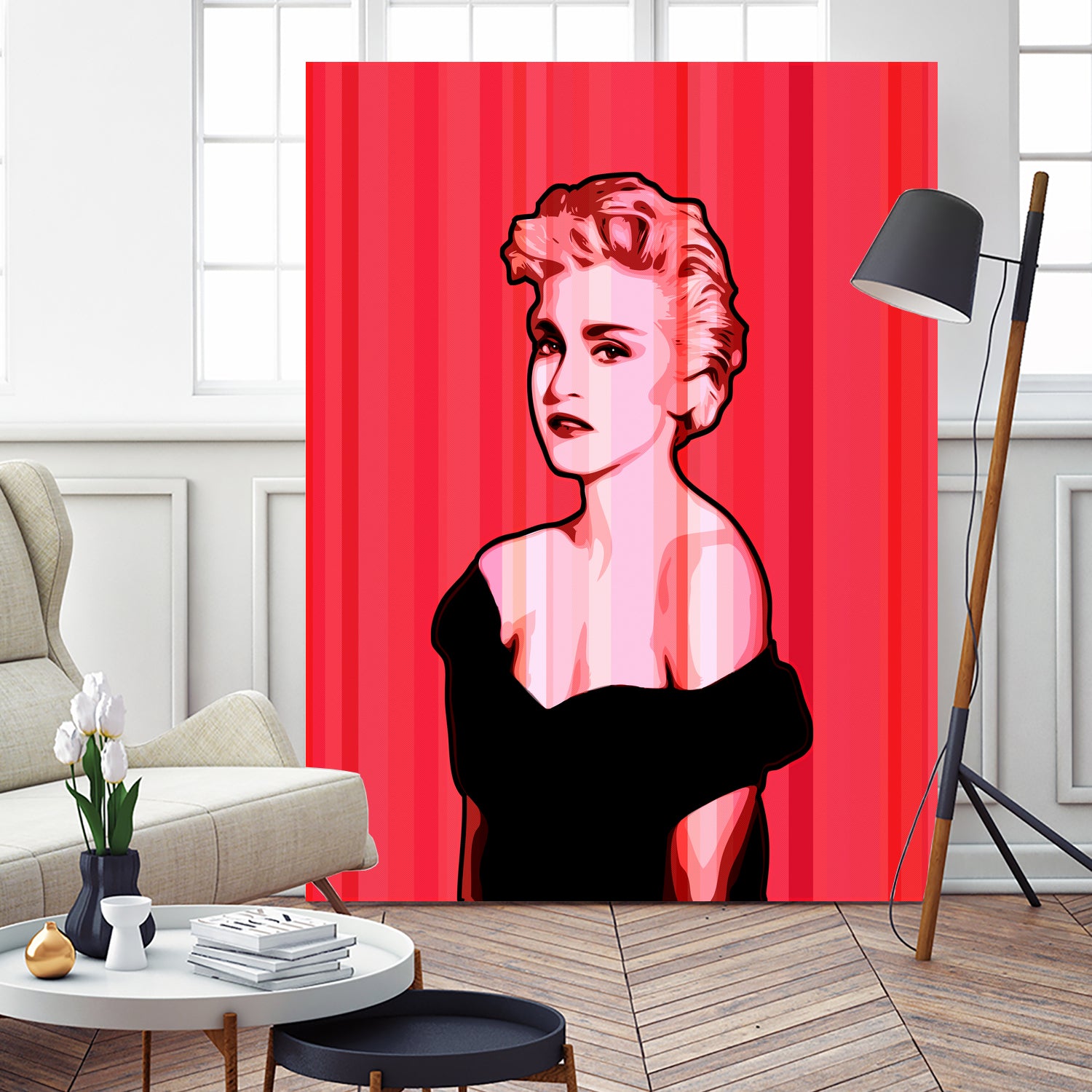 Madonna | Pop Art by William Cuccio on GIANT ART - pink digital painting