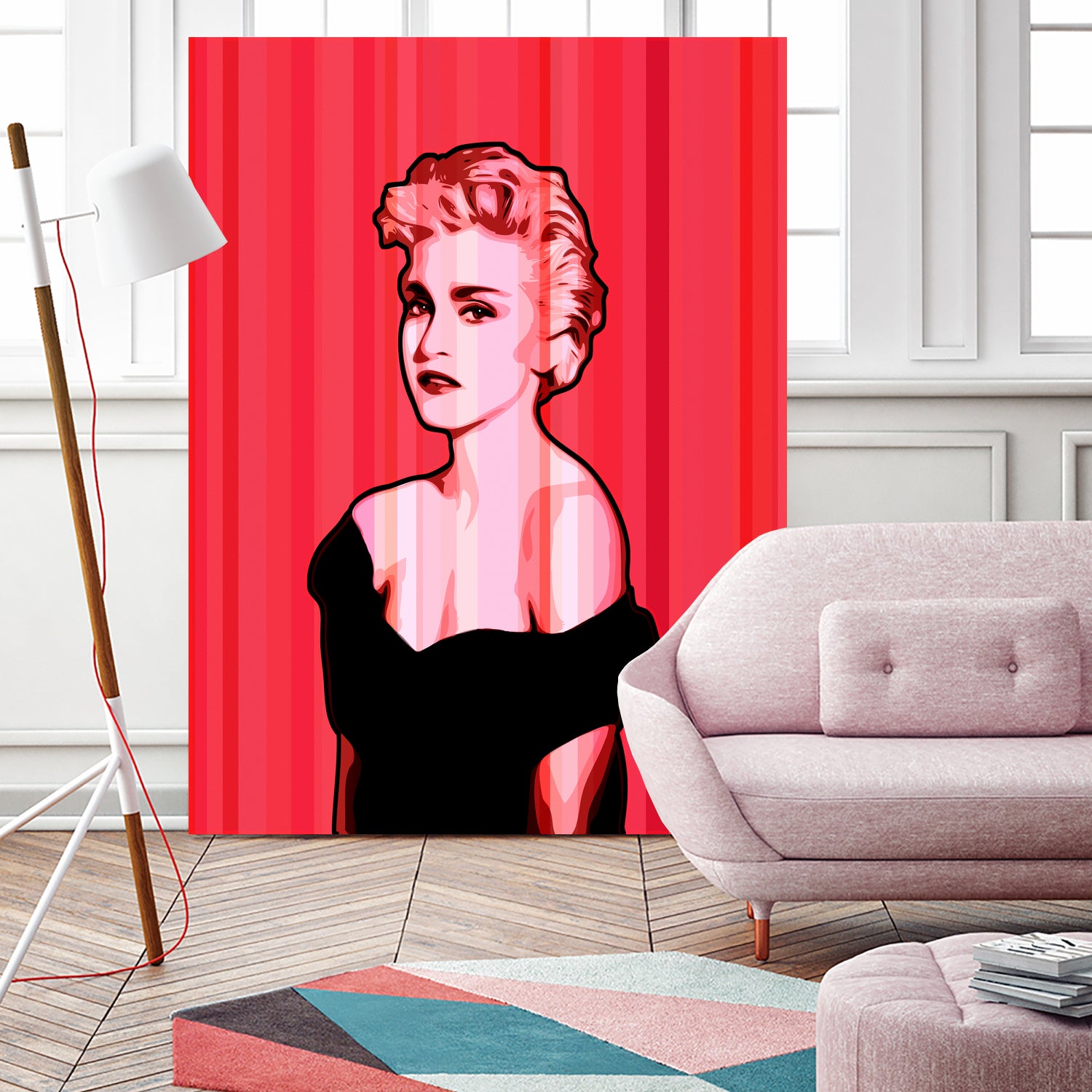 Madonna | Pop Art by William Cuccio on GIANT ART - pink digital painting