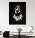 Jay-Z Splatter Painting by Jurijs Permanickis on GIANT ART - black digital painting