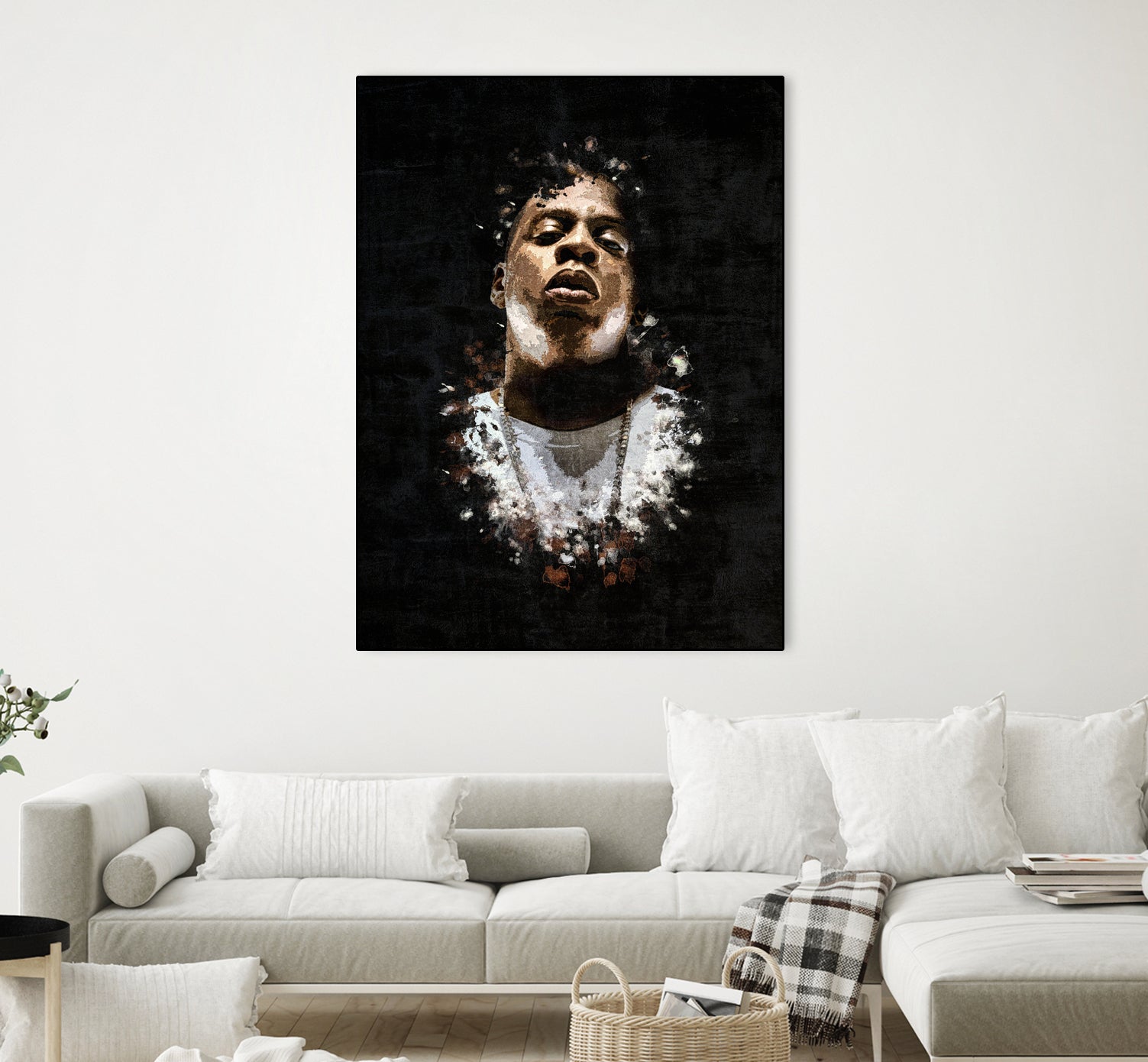 Jay-Z Splatter Painting by Jurijs Permanickis on GIANT ART - black digital painting