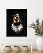 Jay-Z Splatter Painting by Jurijs Permanickis on GIANT ART - black digital painting