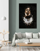 Jay-Z Splatter Painting by Jurijs Permanickis on GIANT ART - black digital painting