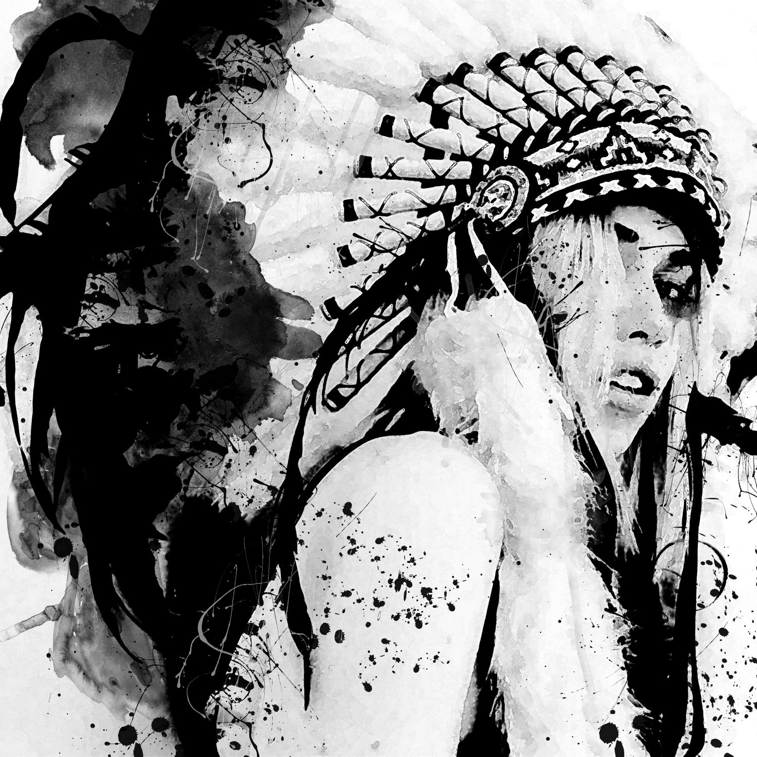 native 2 by David Haddock on GIANT ART - black digital painting