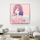 iCHiGO FRIENDS by Kaoru Hasegawa on GIANT ART - pink cartooning