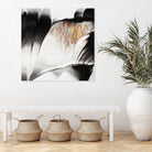 Black And Gold Veins by Elisabeth Fredriksson on GIANT ART - black mixed media