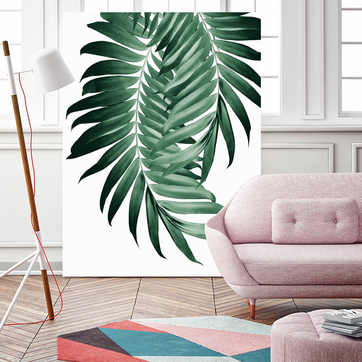 Palm Leaves Tropical Green Vibes #4 #tropical #decor #art by Anita & Bella Jantz on GIANT ART - green photo illustration