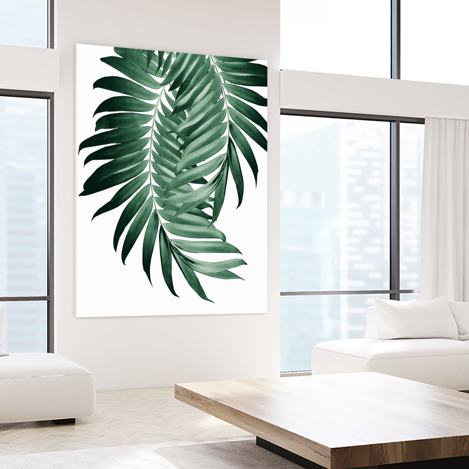 Palm Leaves Tropical Green Vibes #4 #tropical #decor #art by Anita & Bella Jantz on GIANT ART - green photo illustration