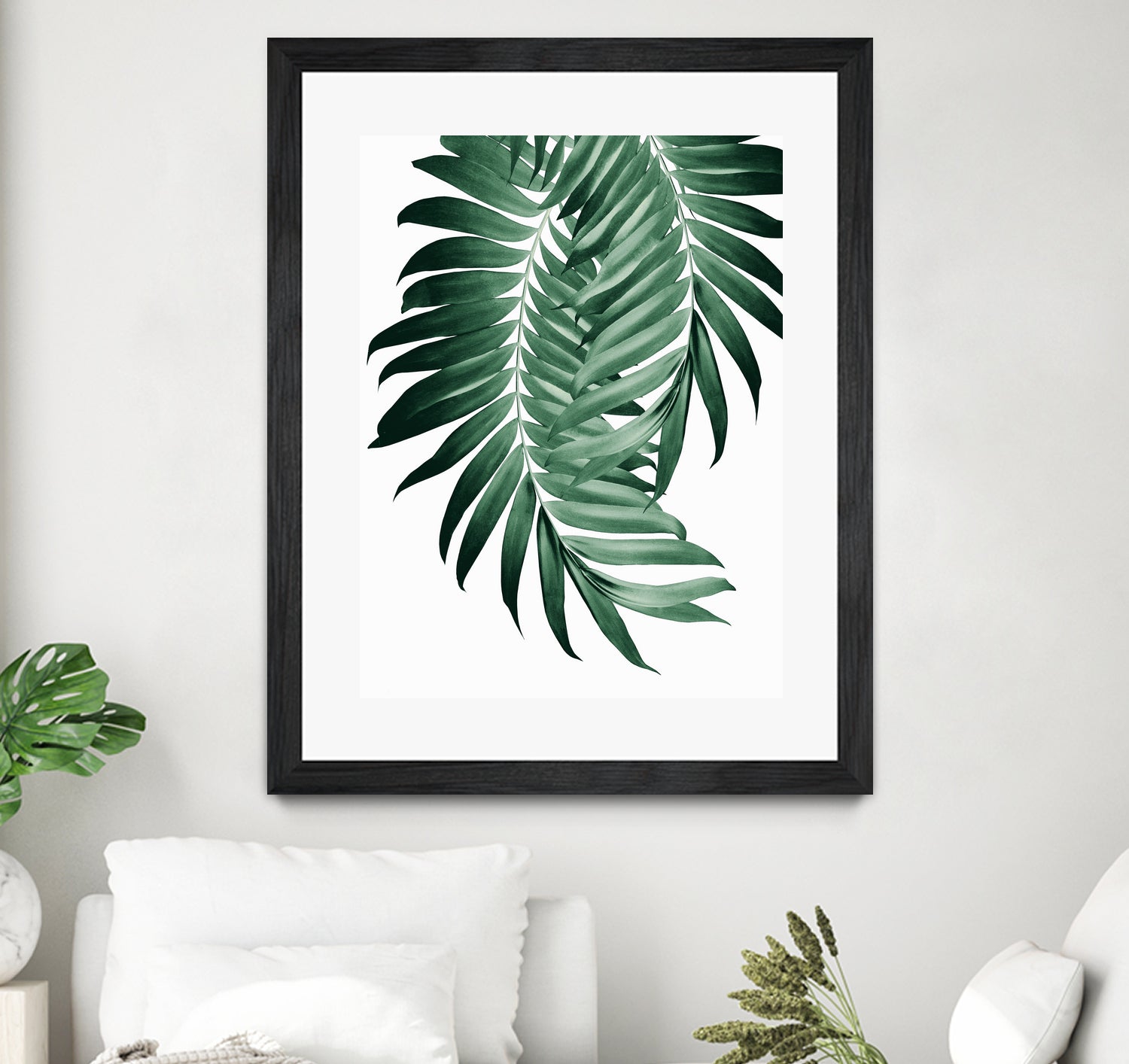 Palm Leaves Tropical Green Vibes #4 #tropical #decor #art by Anita & Bella Jantz on GIANT ART - green photo illustration