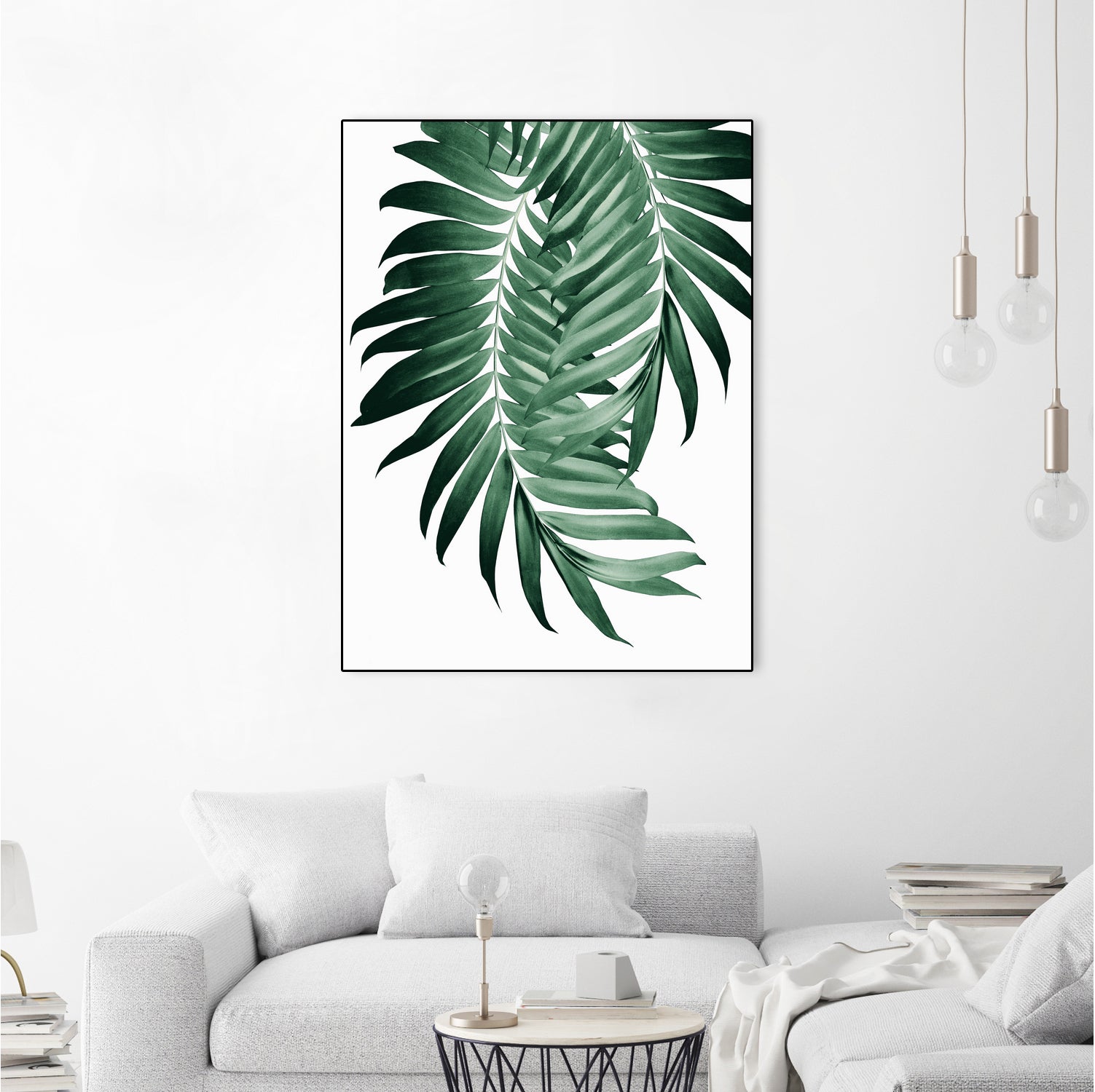 Palm Leaves Tropical Green Vibes #4 #tropical #decor #art by Anita & Bella Jantz on GIANT ART - green photo illustration