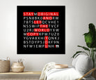 Stay Original by Mariana Angelova on GIANT ART - black typography