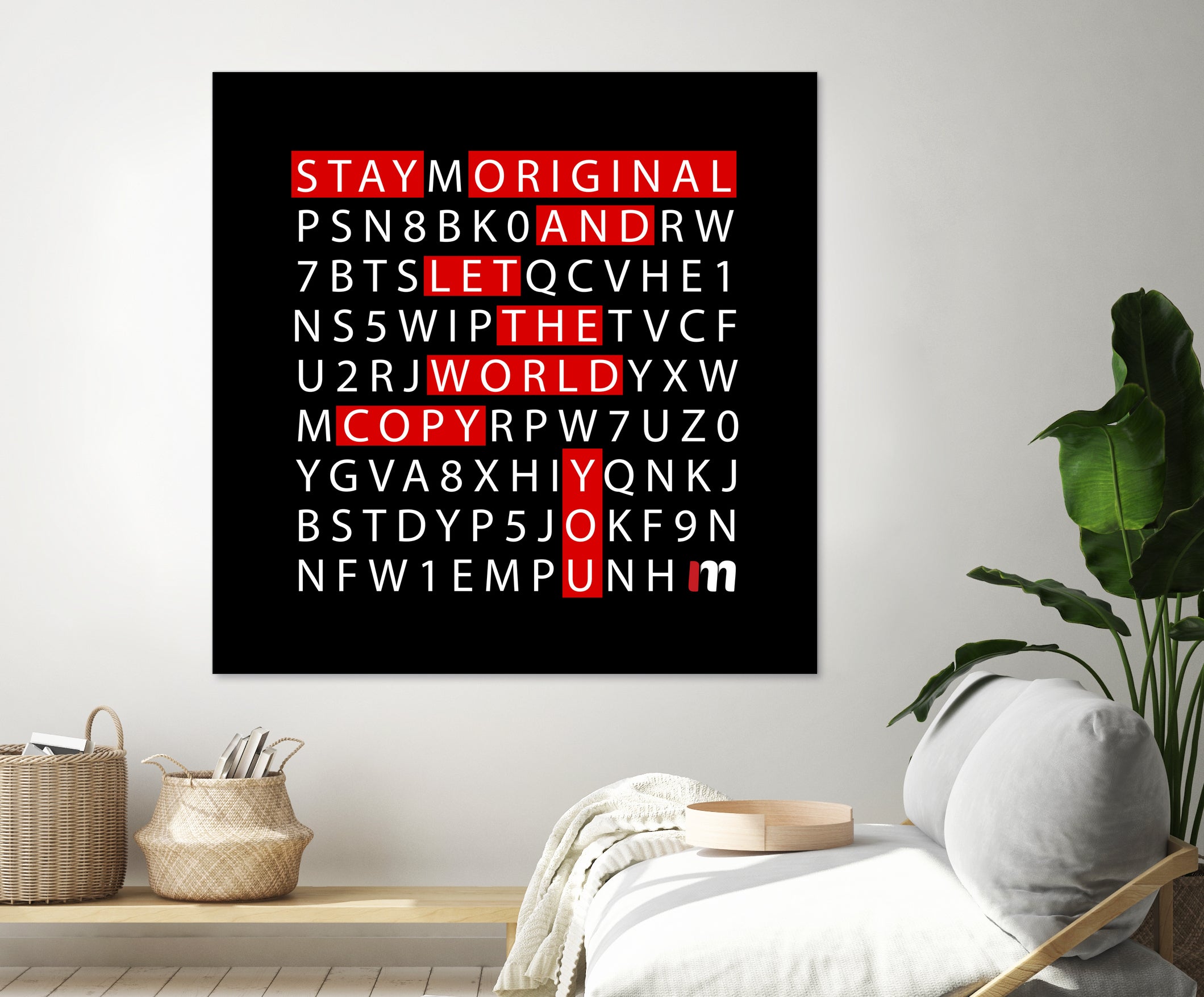 Stay Original by Mariana Angelova on GIANT ART - black typography