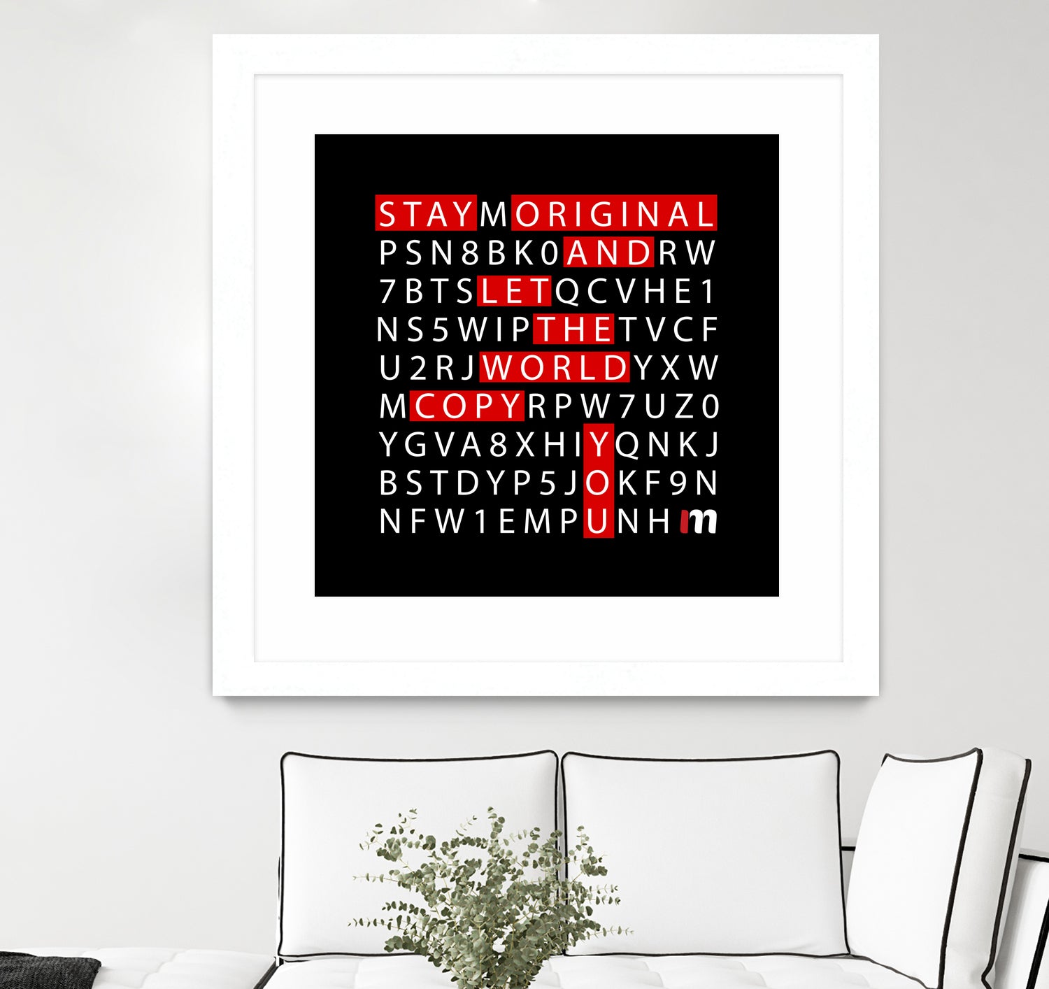 Stay Original by Mariana Angelova on GIANT ART - black typography