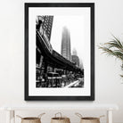 Chicago Train by Morten Holbein on GIANT ART - black photo illustration