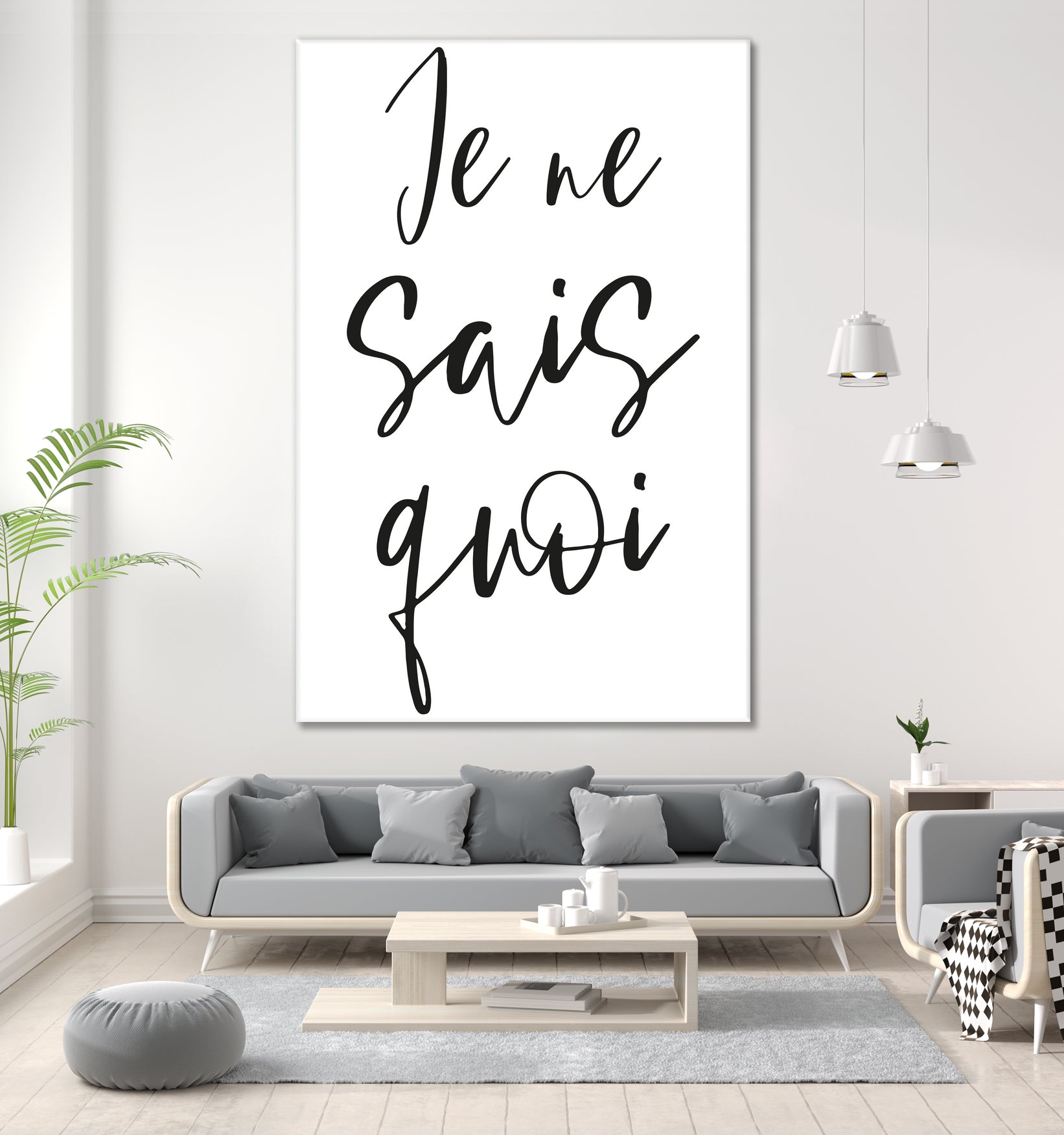 Je ne sais quoi by Anastasia Sawall on GIANT ART - black typography