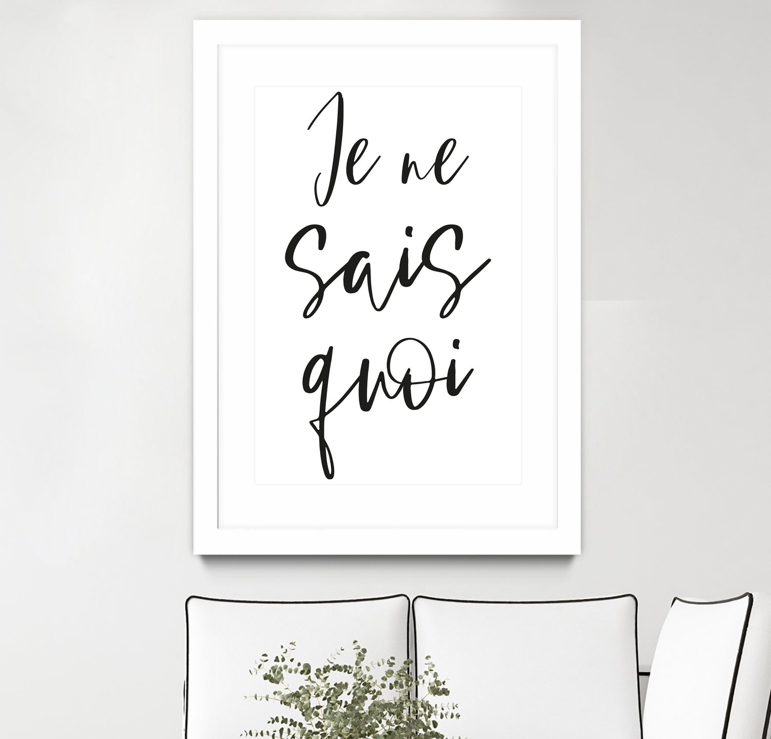 Je ne sais quoi by Anastasia Sawall on GIANT ART - black typography