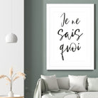 Je ne sais quoi by Anastasia Sawall on GIANT ART - black typography