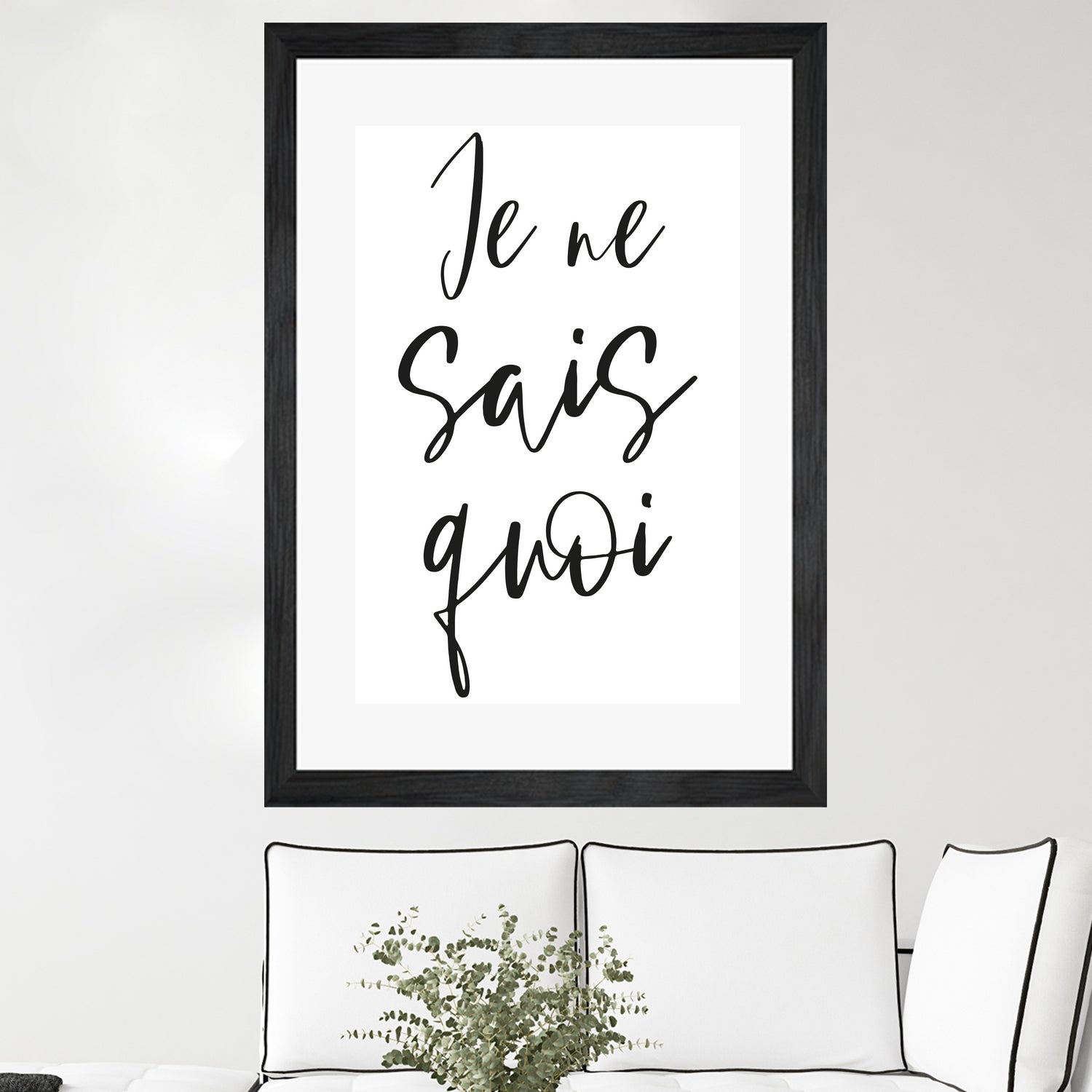 Je ne sais quoi by Anastasia Sawall on GIANT ART - black typography