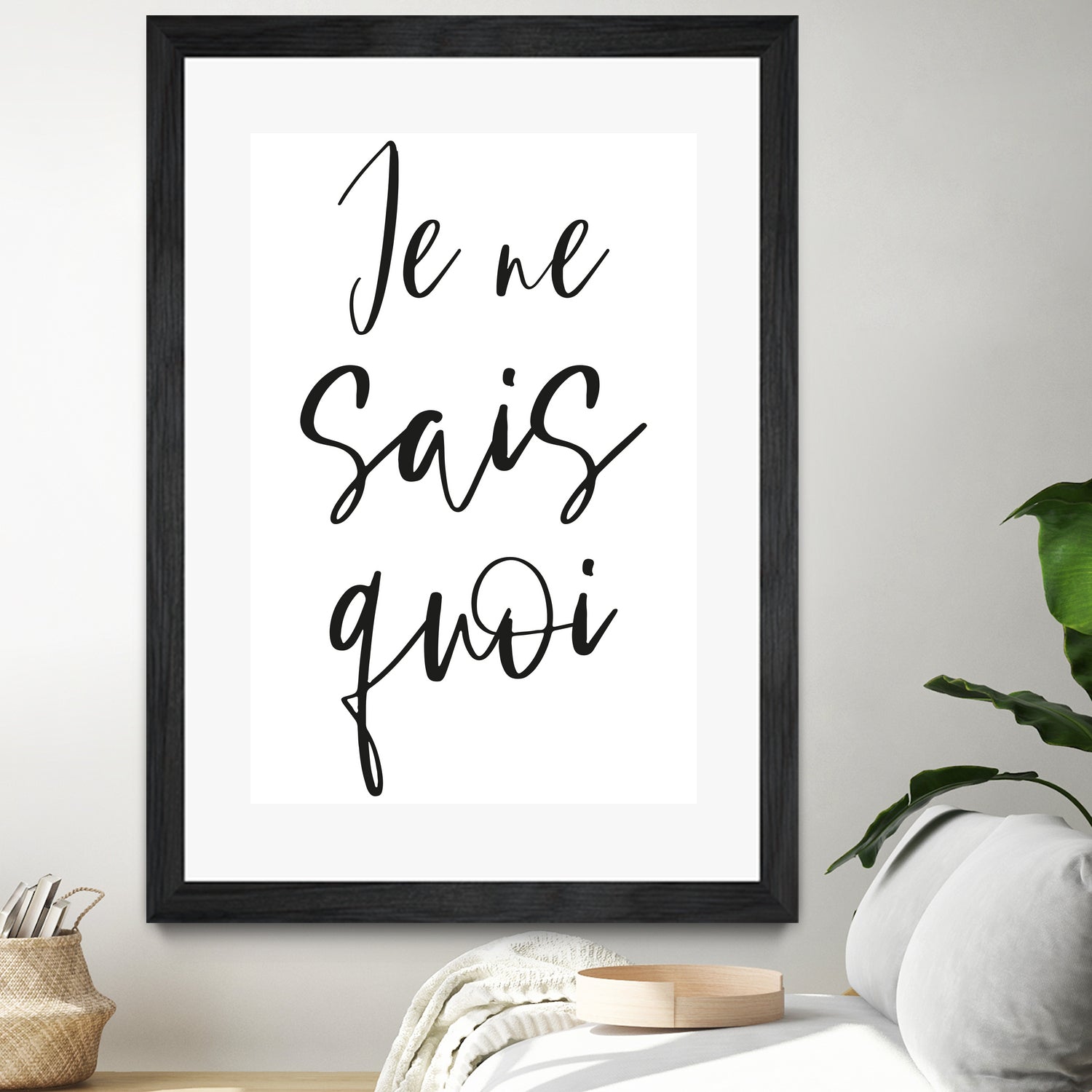 Je ne sais quoi by Anastasia Sawall on GIANT ART - black typography