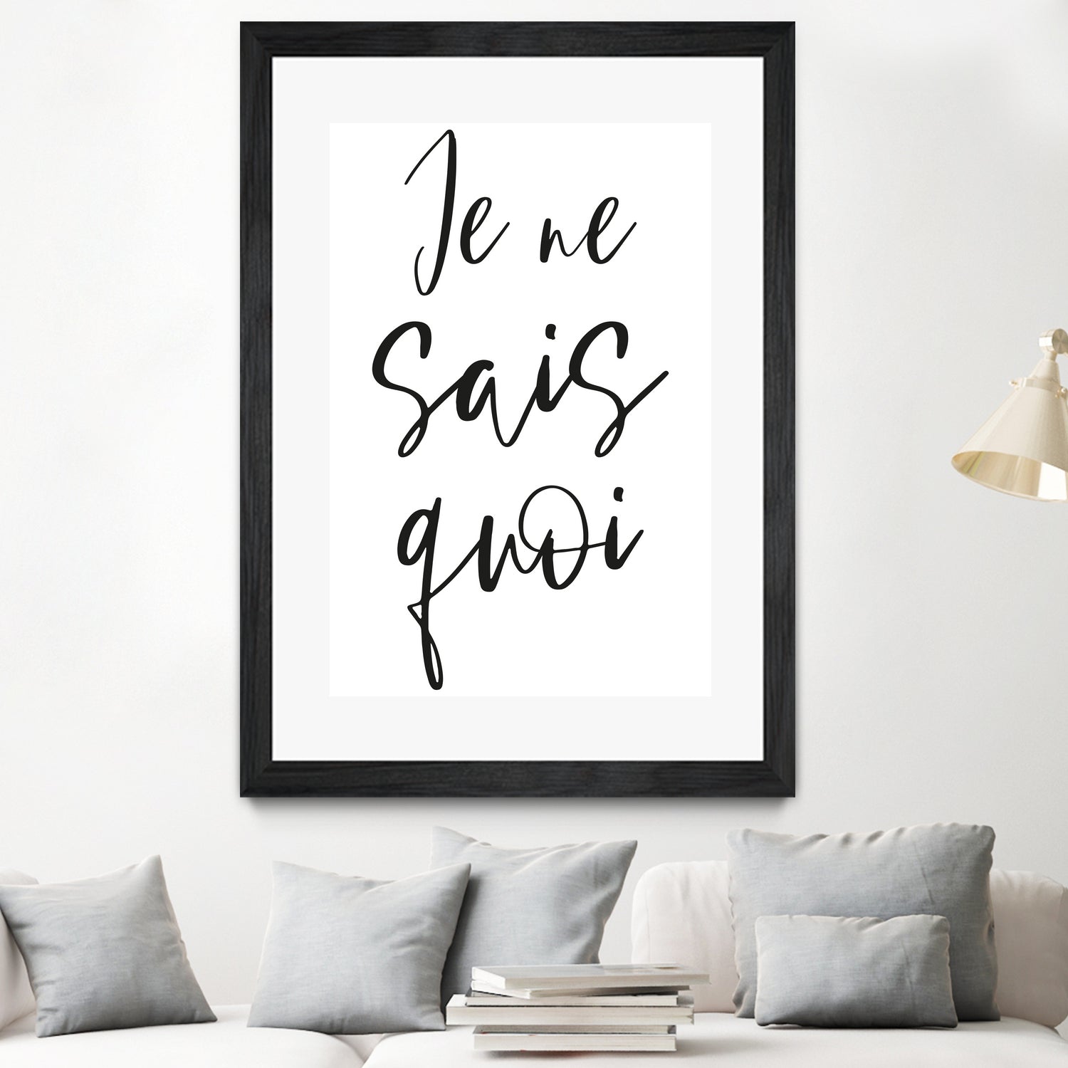 Je ne sais quoi by Anastasia Sawall on GIANT ART - black typography